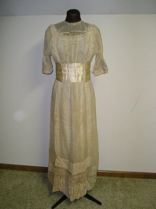 1910 Wedding Dress with boots From MartinsMercantile