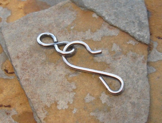 Antique Silver Hook and Eye 3 sets -  Trinity Brass LOW SHIPPING