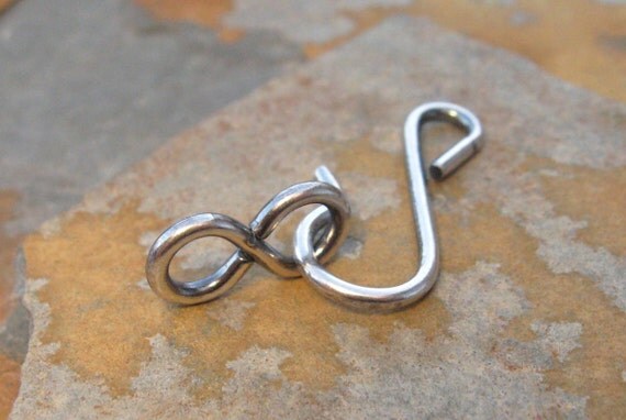 Antique Silver Hook and Eye 3 sets -  Trinity Brass LOW SHIPPING