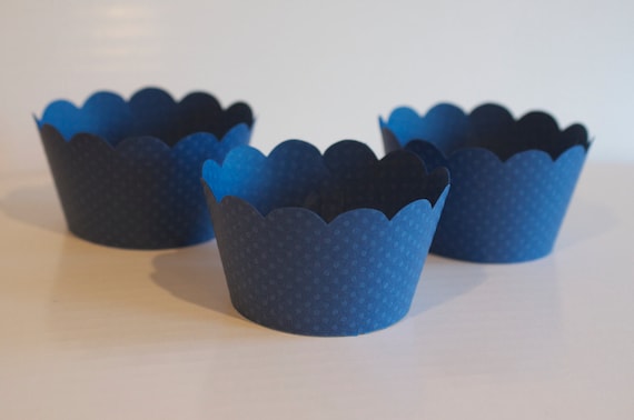 Ocean Blue Cupcake Wrappers