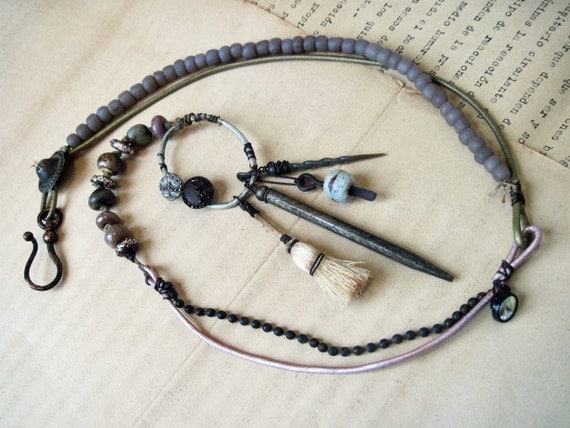 Between the Stars.  Tribal Gypsy Assemblage Necklace.