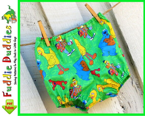 Infant, Baby Boy's, Girl's Pull up Diaper Cover, Bloomer pdf Pattern....Easy & Quick, 2 piece pattern. Free Applique Templates. NB-18mo