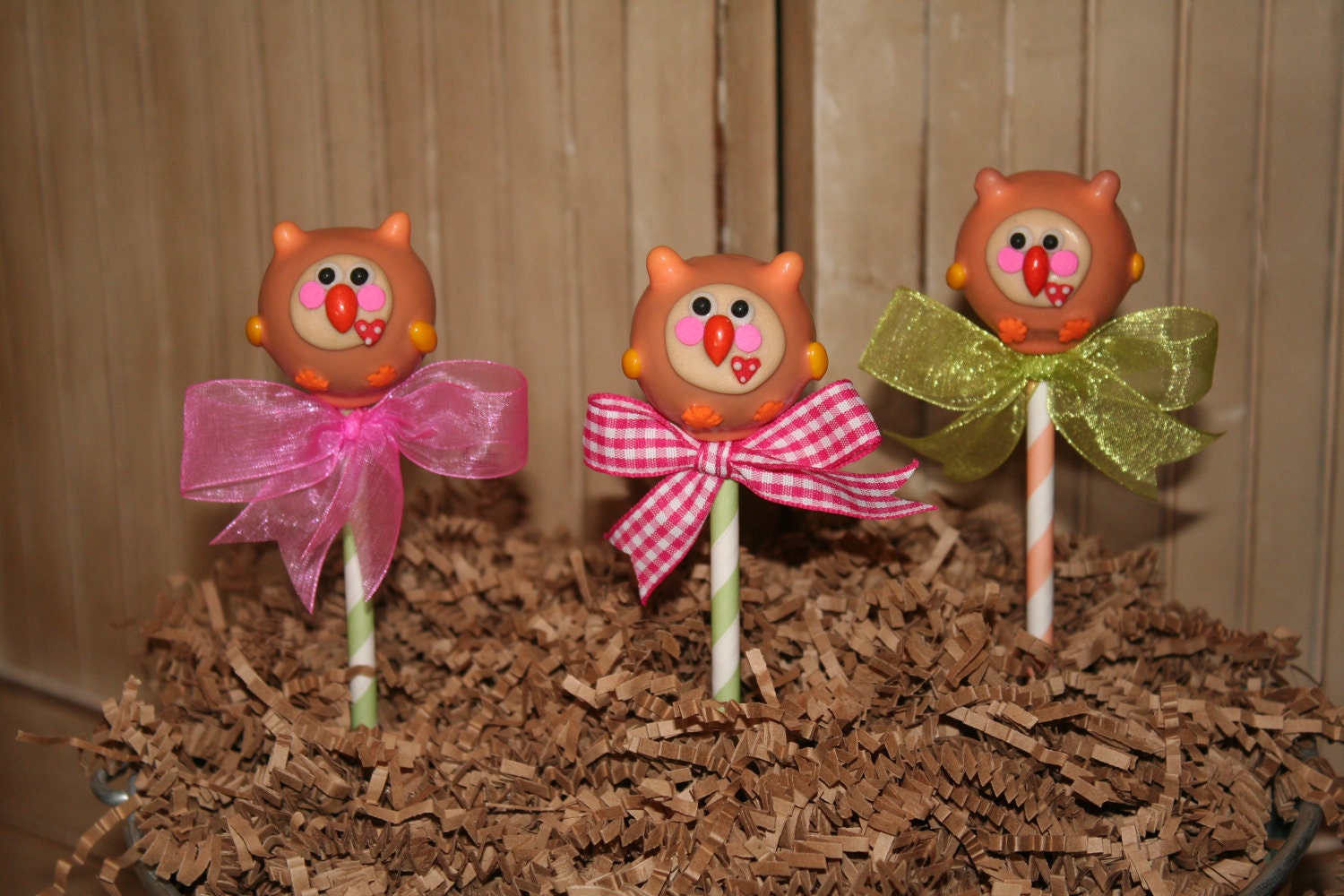 Mom's Killer Cakes & Cookies Original Design In Cake PoP ArT Happi Happy Tree Owl Cake Pops FIRST On Etsy Southern Living Featured Shop