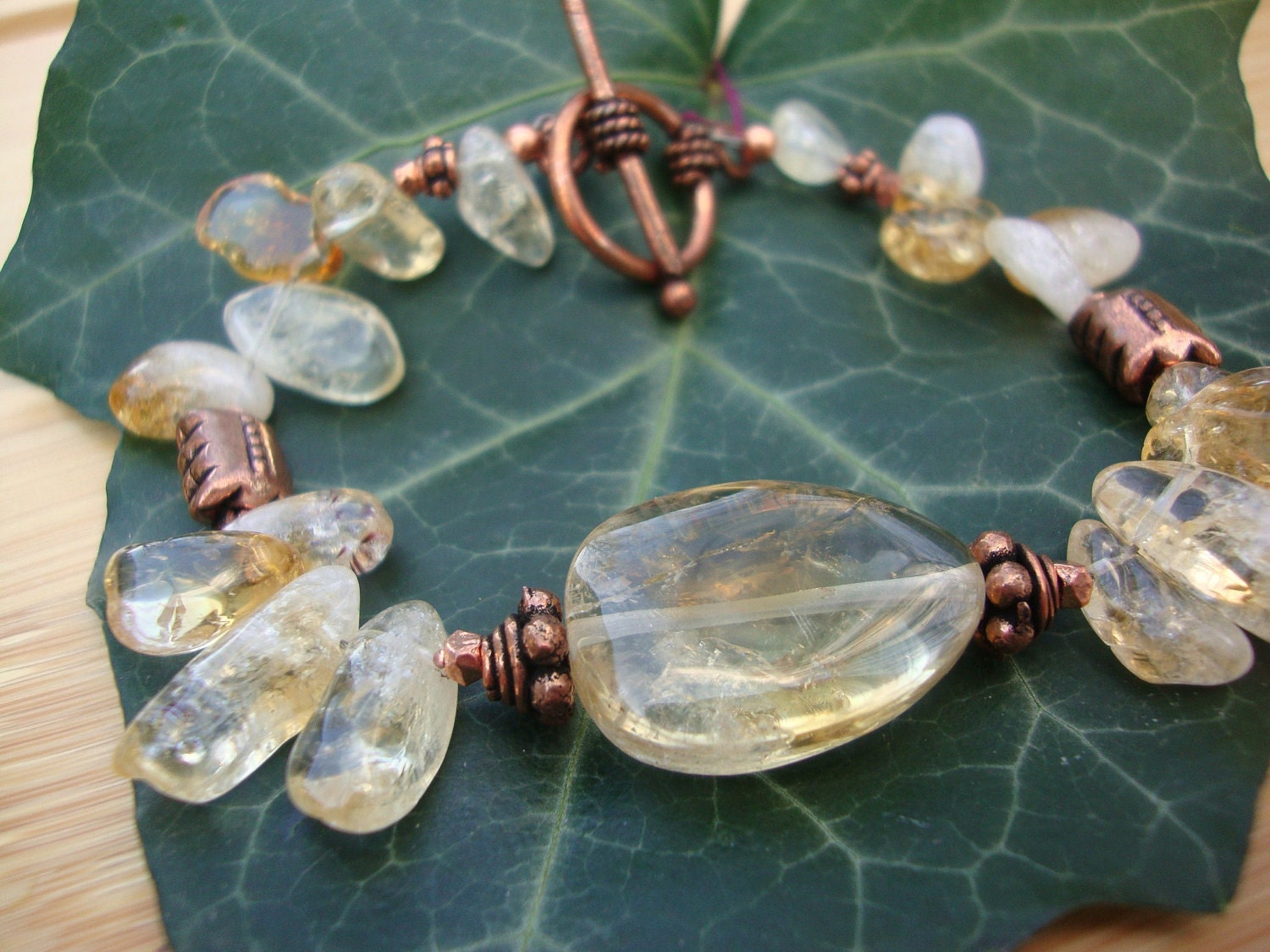 Citrine And Copper Bracelet Preview 1
