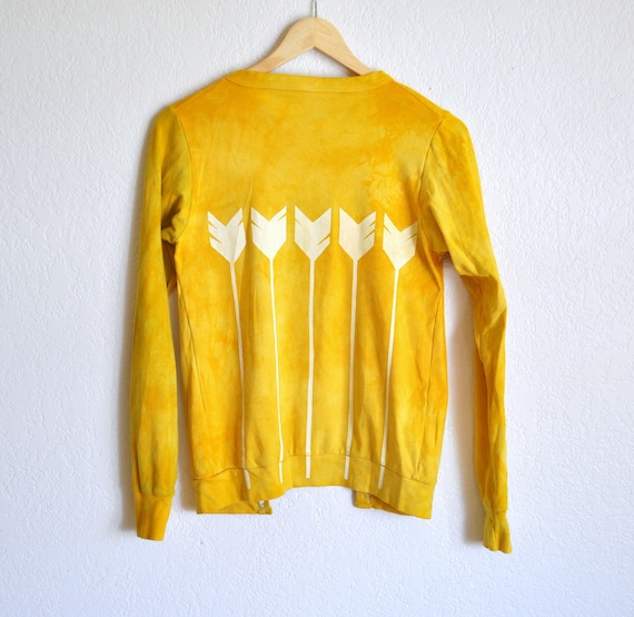 Sunshine Arrows & Arrowheads Screen Printed Cardigan