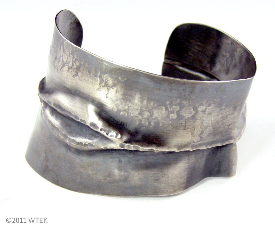 Angled Silver Cuff
