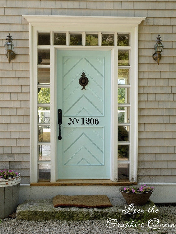 Street Number Door Decal