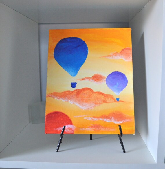 Hot Air Balloon - an Original KimArt Painting - SALE
