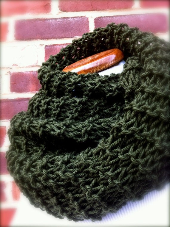 Organic Merino Scarf and Shawl in Green