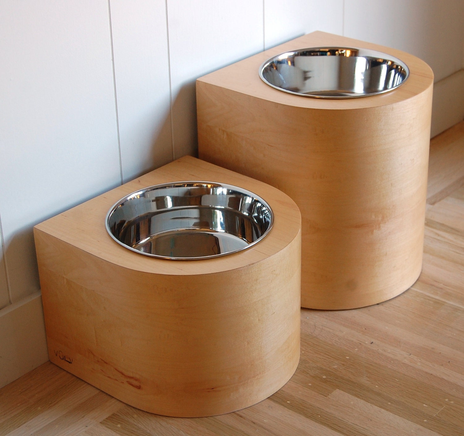 2 quart raised feeder set for large dogs - SALE