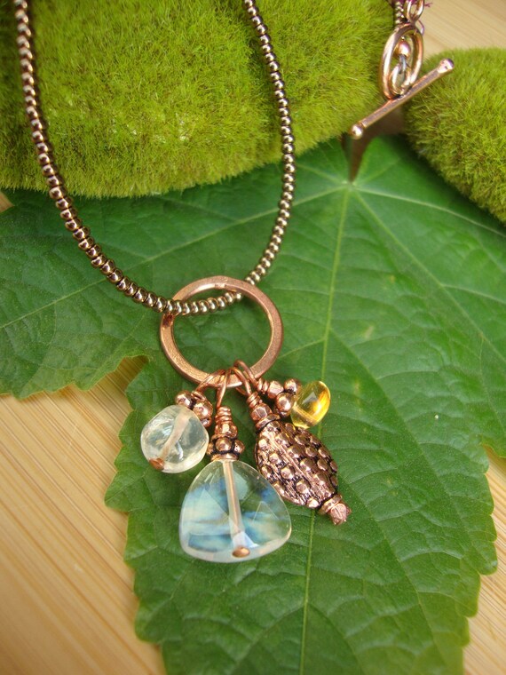Citrine And Pineapple Quartz Charm Necklace Preview 2