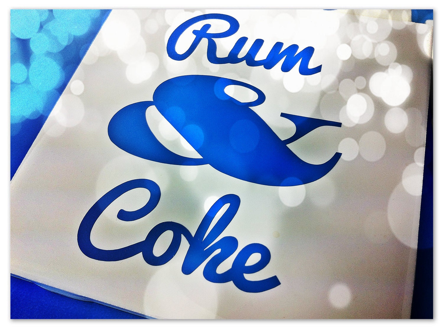 4/Pk Ceramic Coasters: Rum and Coke