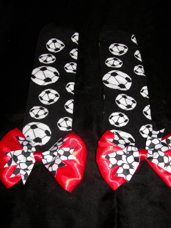 Lil Sis Soccer BLING Set---BLING Onesie or Shirt--Bow Embellished Leg Warmers