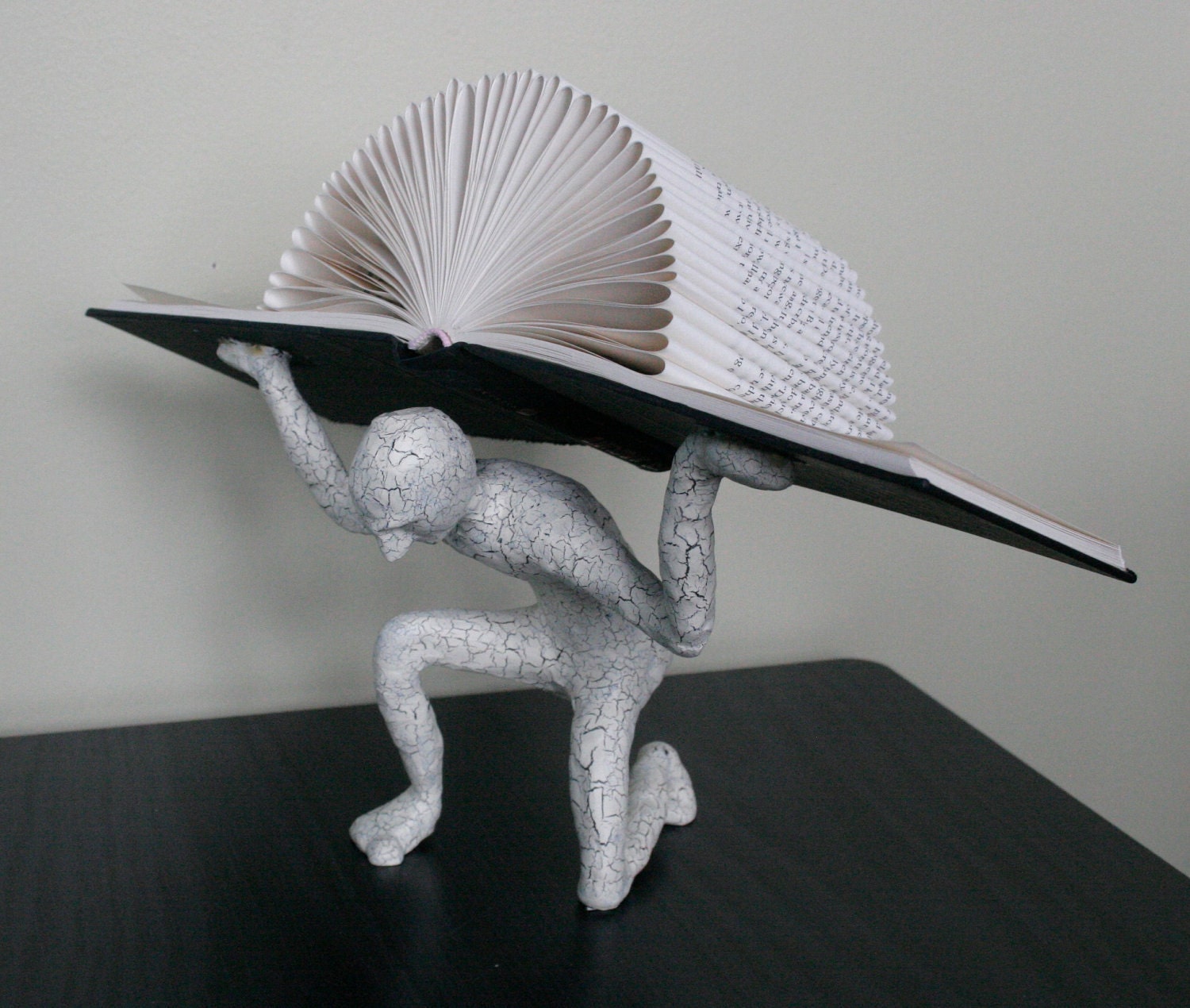 Book Atlas with Black Cover (Original Sculpture)