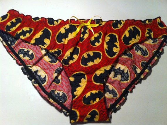 Red Batman panties - Made to order