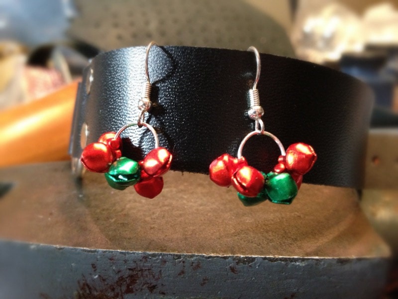 Mini Christmas Bell Dangle Earrings