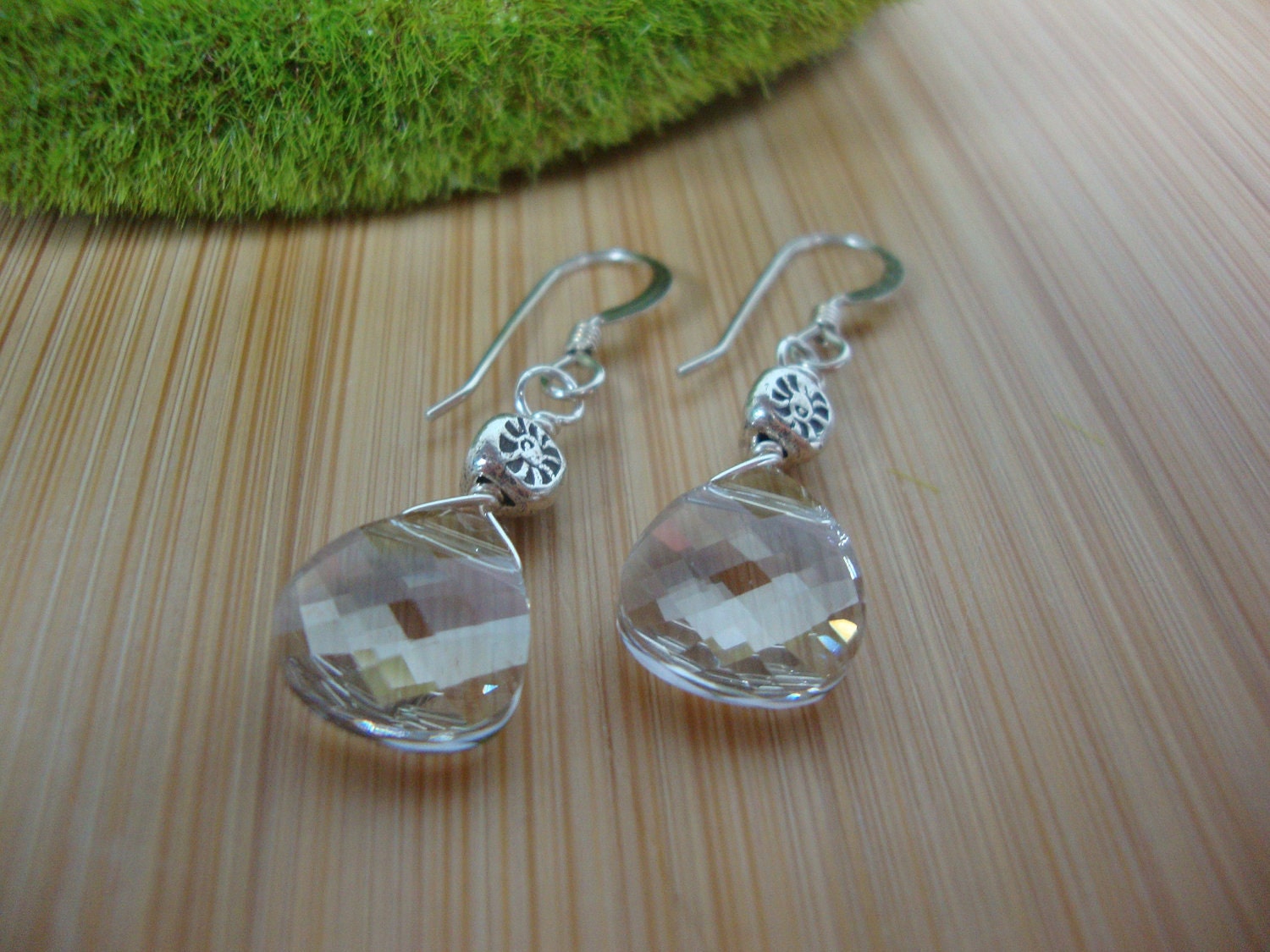Silver Shade Drop Earrings Preview 4