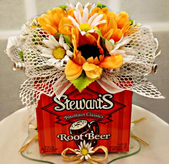 Floral Arrangement Centerpiece Silk Flower Bouquet- JuliesHomeCreations