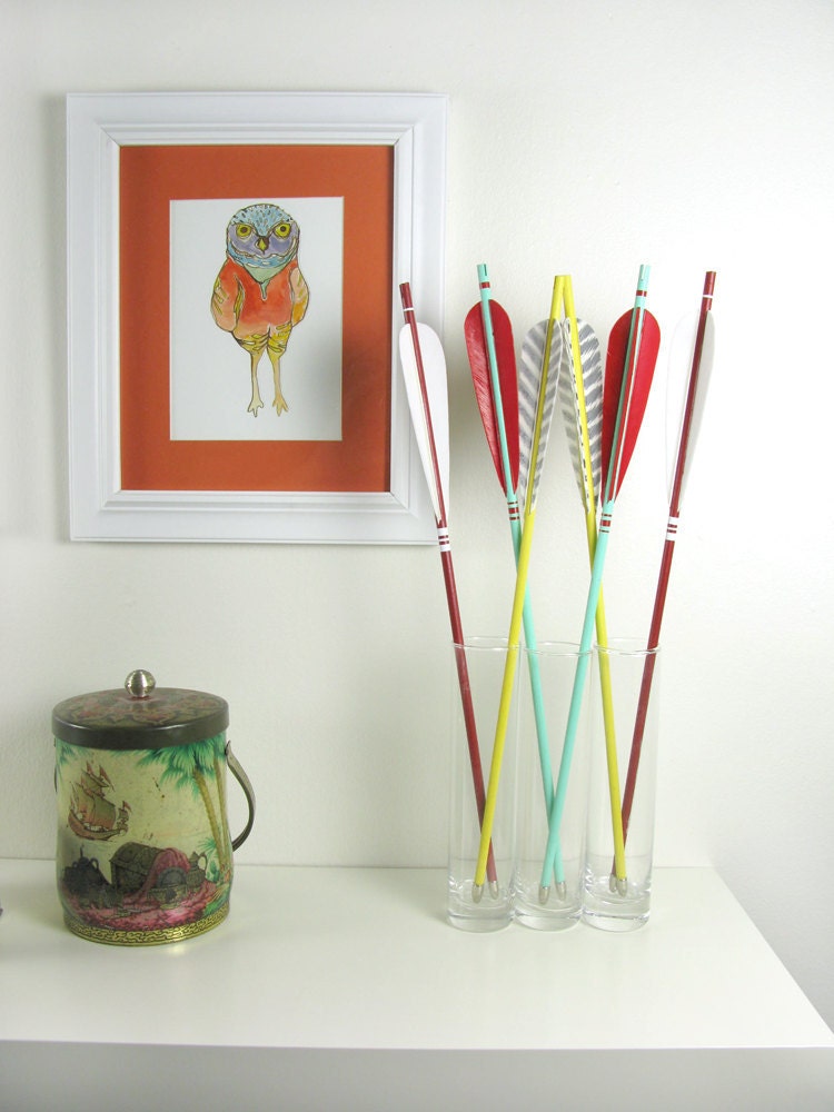 Mini Arrows Sea Green, Red and Yellow
