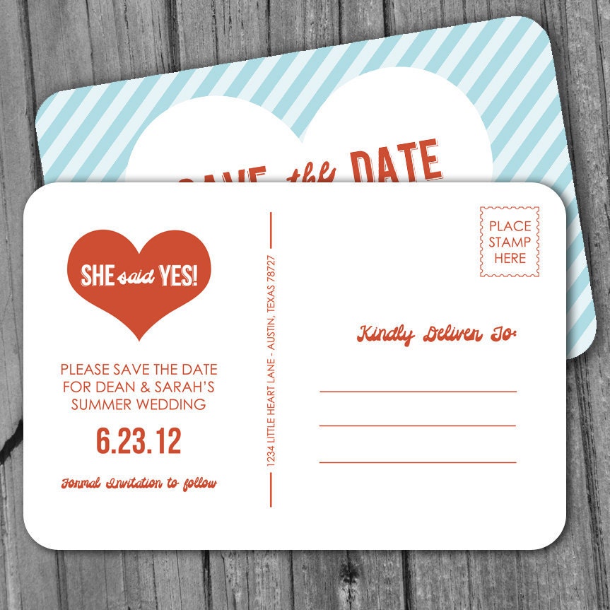 Save The Date Post Card