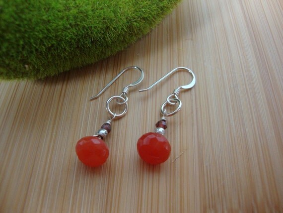 Orange Carnelian Earrings Preview 2