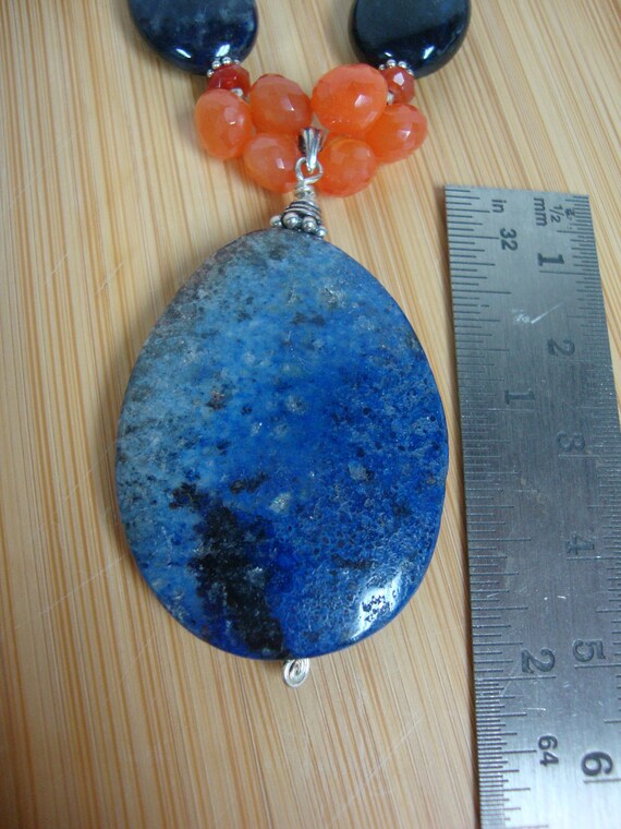 Durmertierite And Carnelian Necklace Preview 5