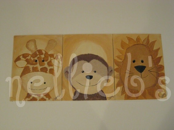 Nursery Jungle Paintings