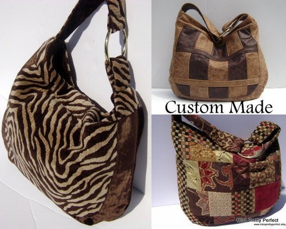 Custom Patchwork Hobo Handbag