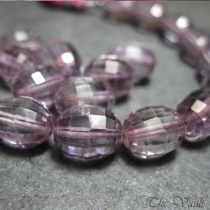 14 Pink Mystic Quartz 9-11mm barrel beads