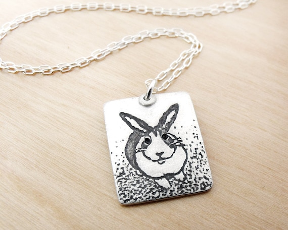 Rabbit necklace - silver - dutch bunny