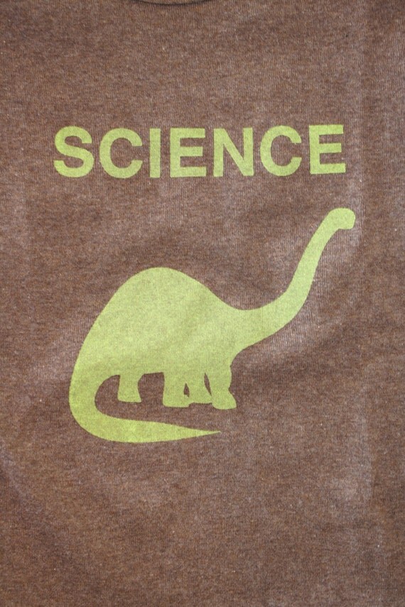 baby dino science t-shirt