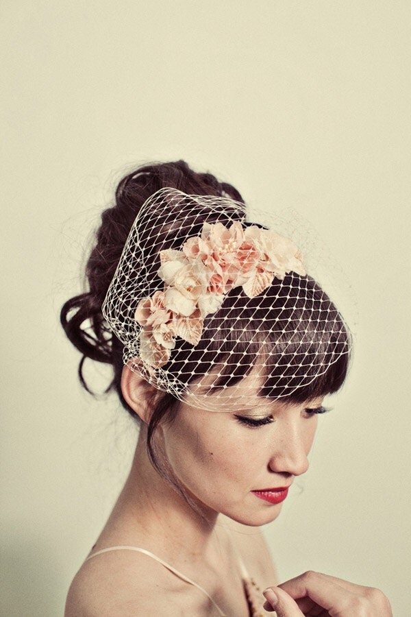 Feedback on DIY veil headpiece wedding veil birdcage millinery flowers 