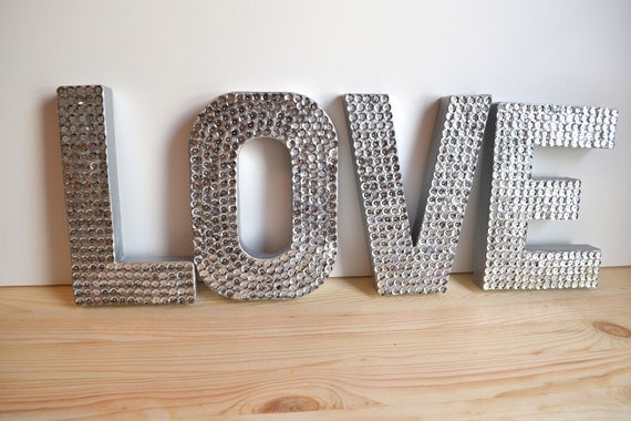 NEW- Mini Sequin LOVE Letters for Wedding or Decor