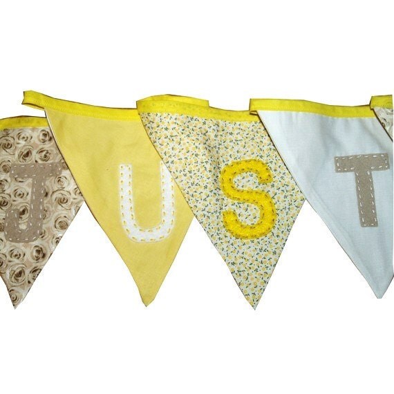 Wedding bunting banner flags Lovely wedding garland Custom made in YOUR