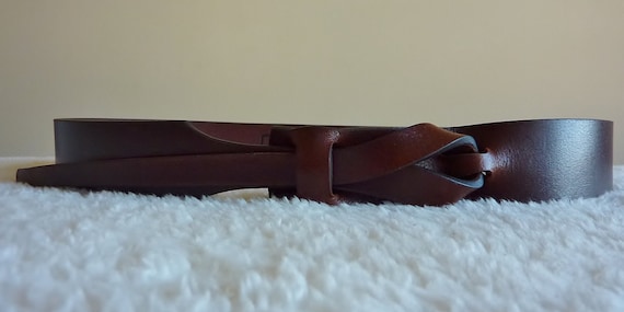 Mahogany Leather UNISEX Muse Belt 1 1/4 inches NICKEL by MuseBelts from etsy.com