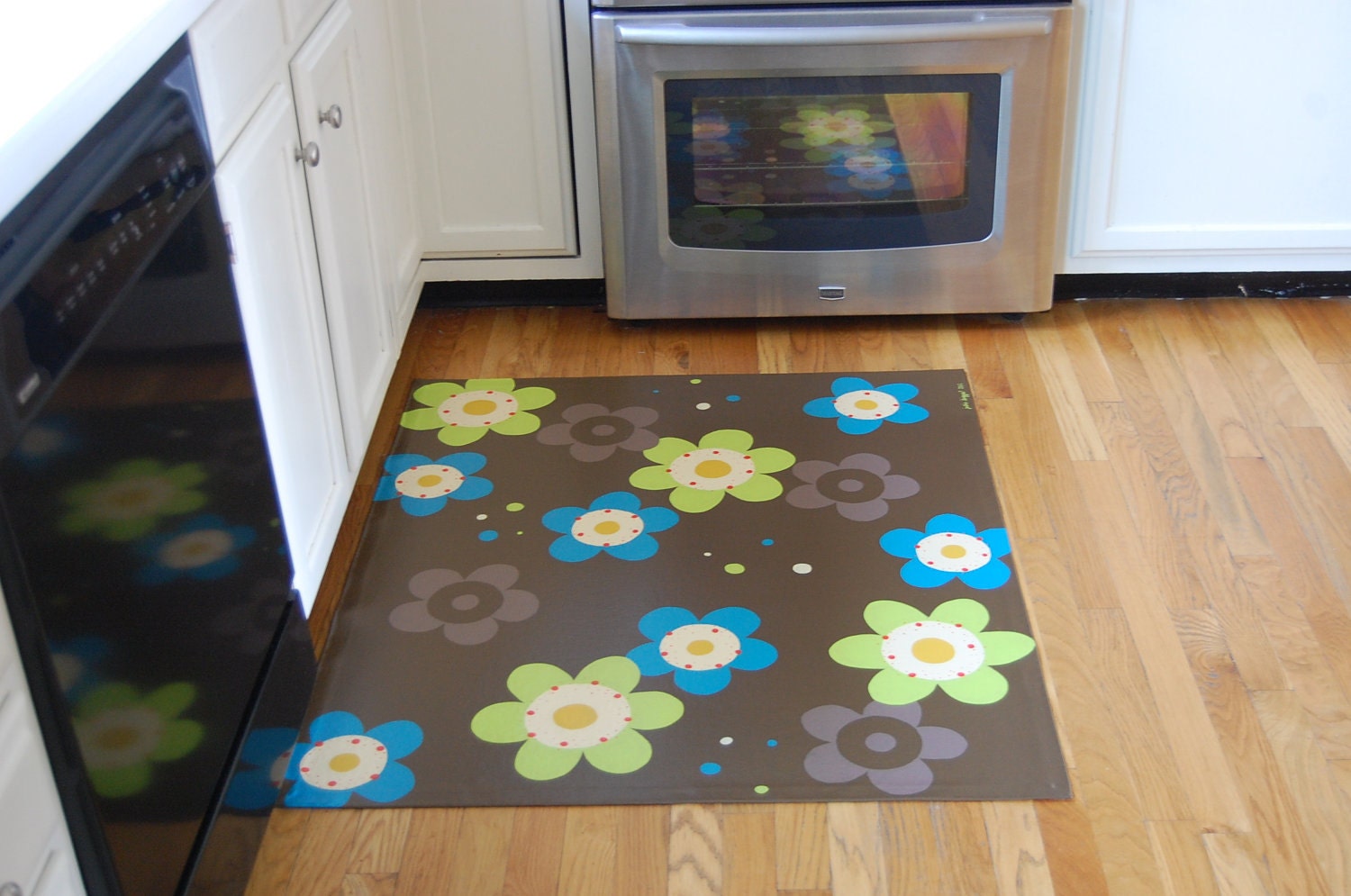 flower floorcloth