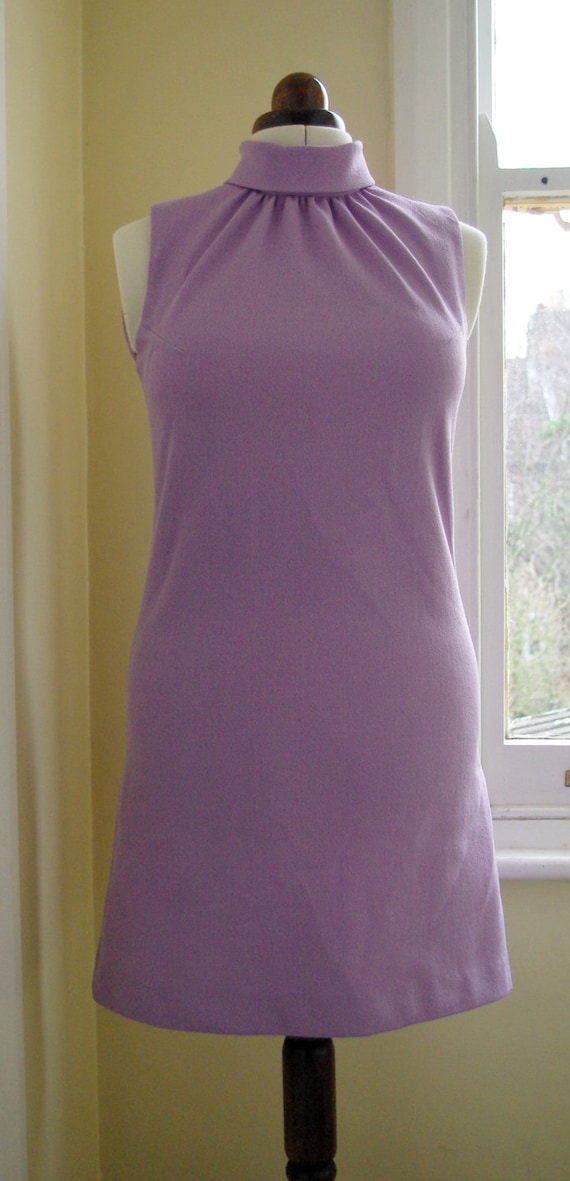 1960s Lilac mini-dress, small / medium