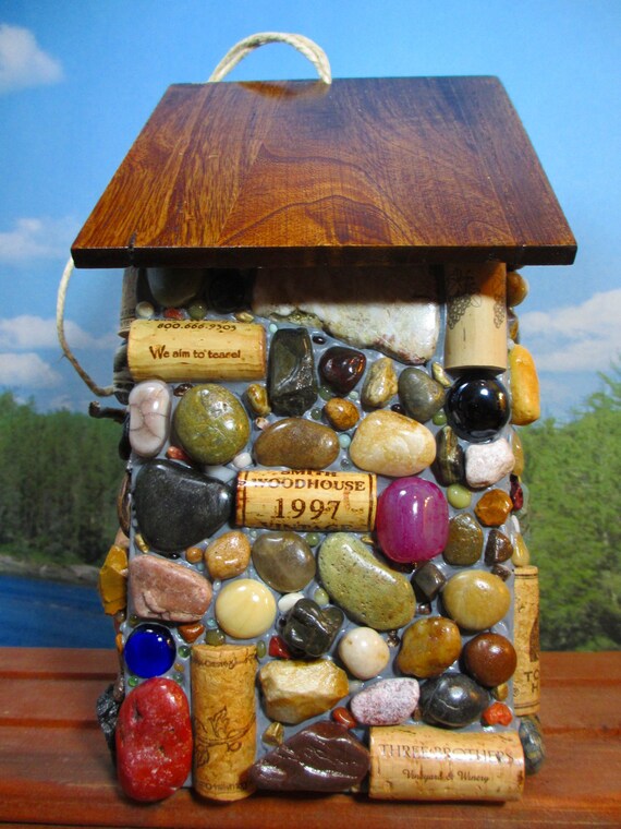 Garden Mosaic Birdhouse Large