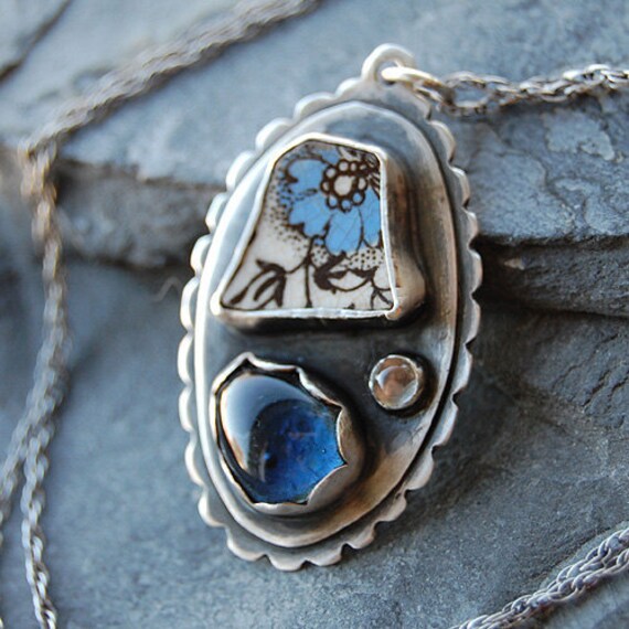pottery shard pendant