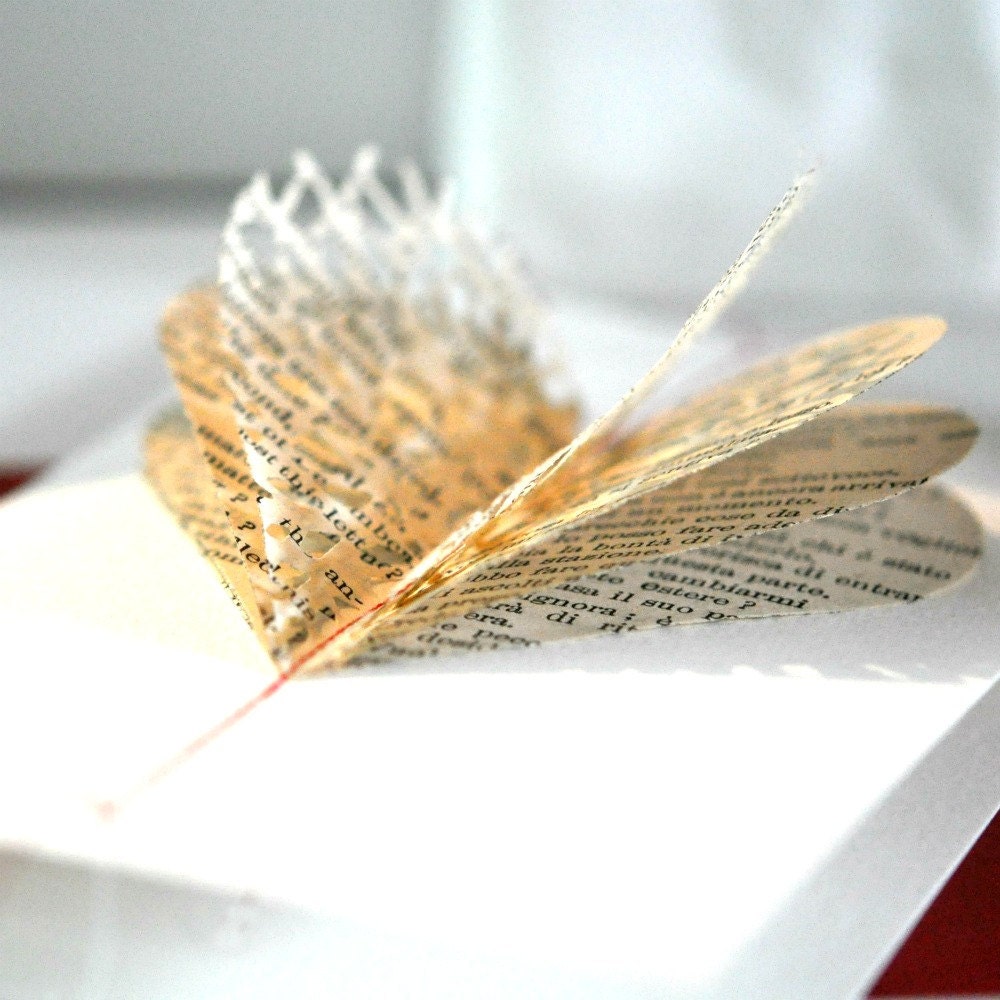 Layered Lace Heart Gift Card Conversation in Italian
