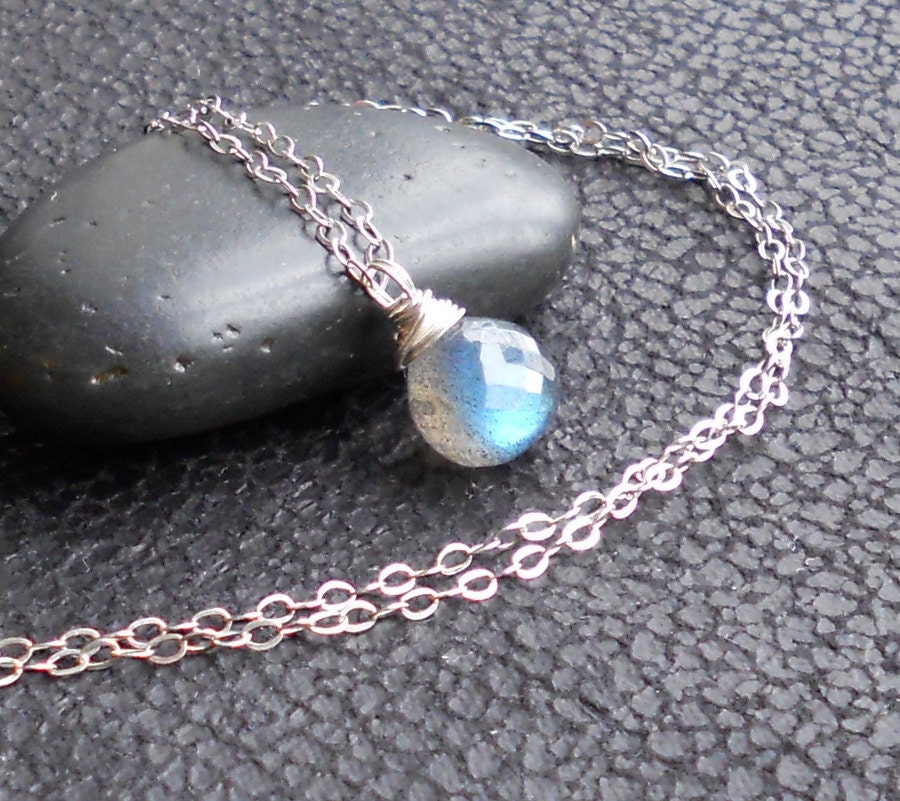 Firefly - Labradorite Sterling Silver Wire Wrapped Necklace
