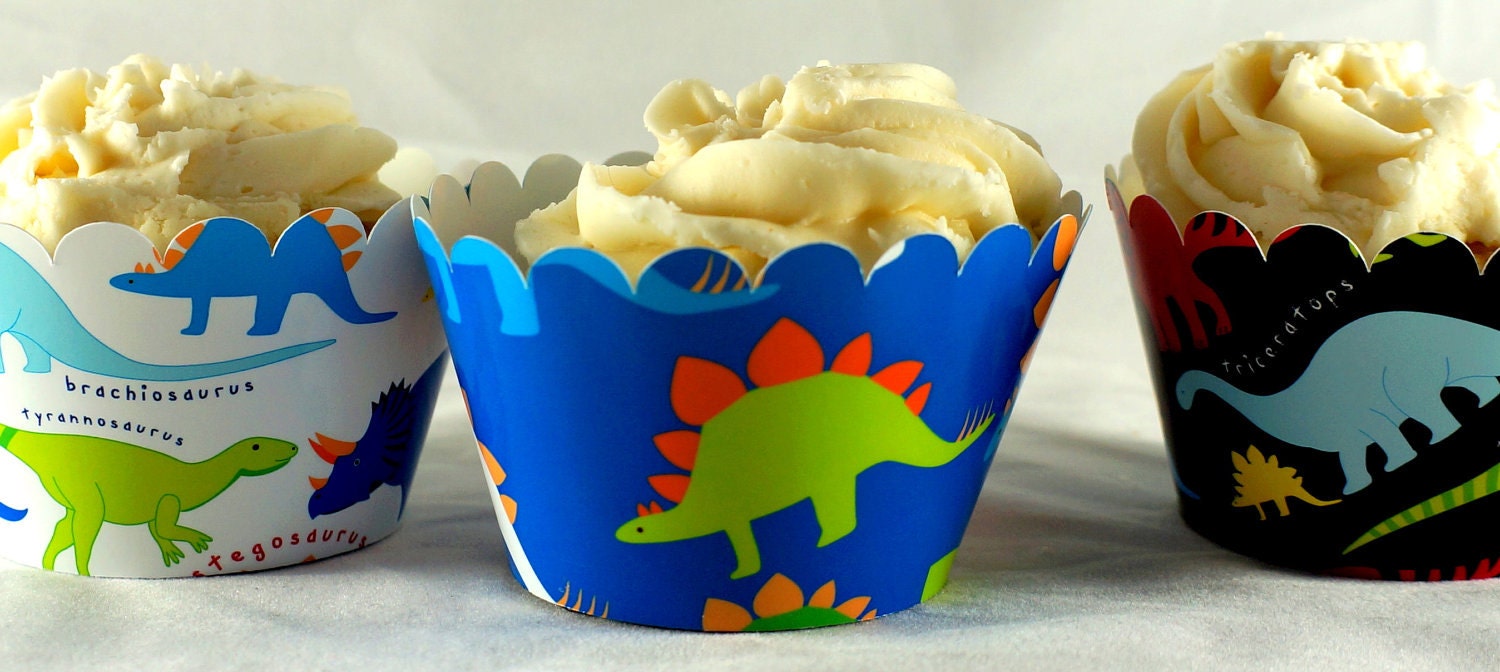 Dinosaur Cupcake Wrappers 2