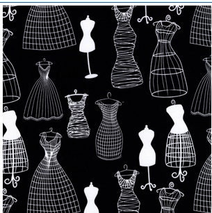 Michael Miller's Black & White Collection Dress Forms