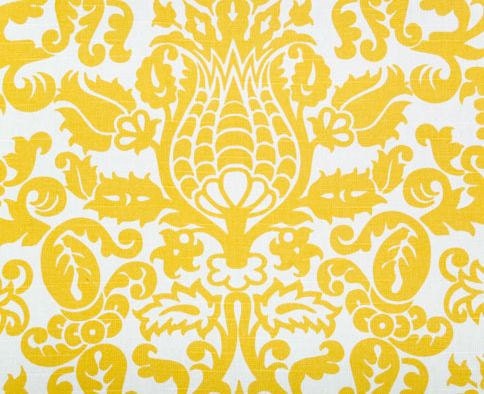 Wedding Yellow and White Damask Table Square FREE SHIP