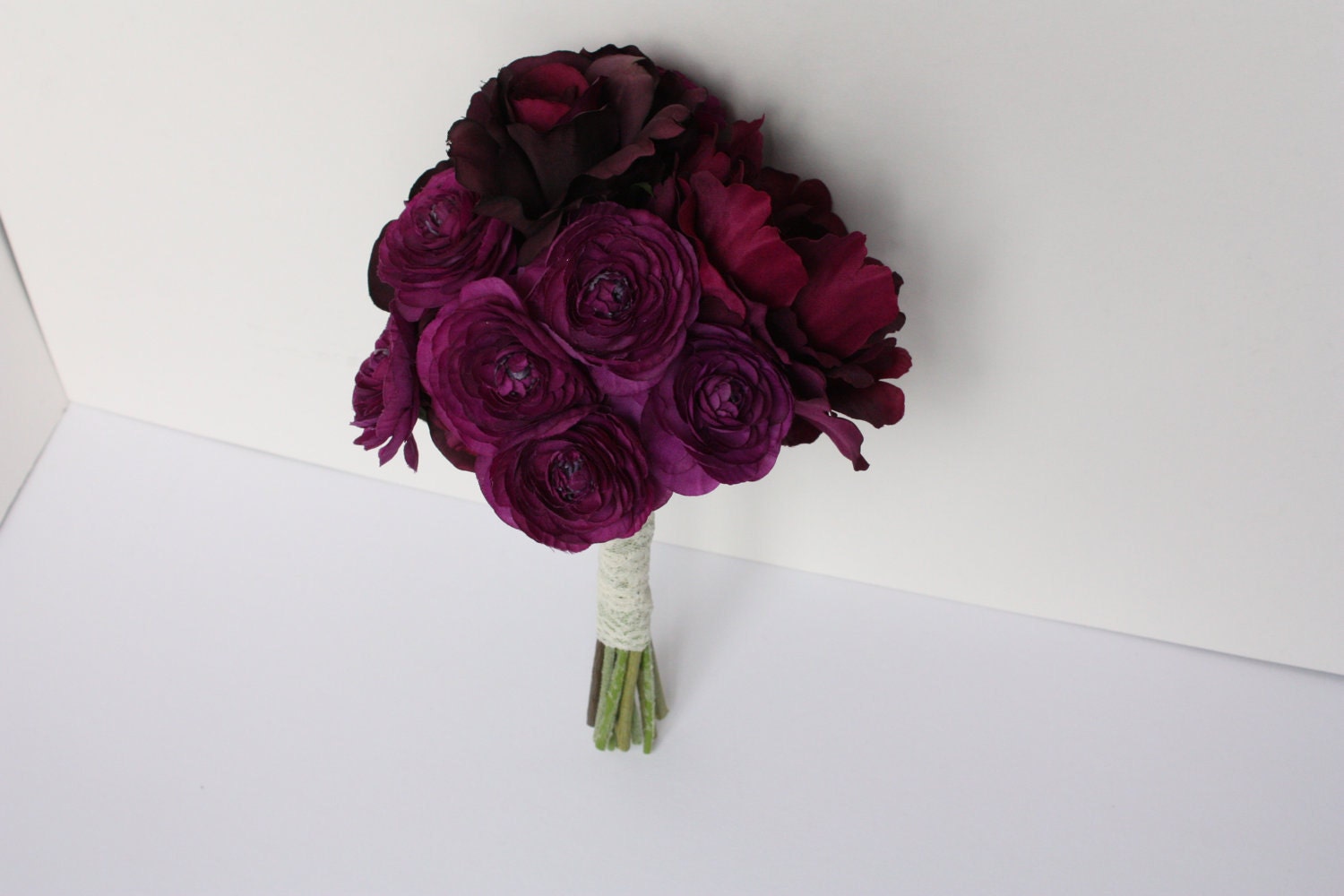 Eggplant Grape Fall Wedding Purple Bouquet Winter Wedding Vintage