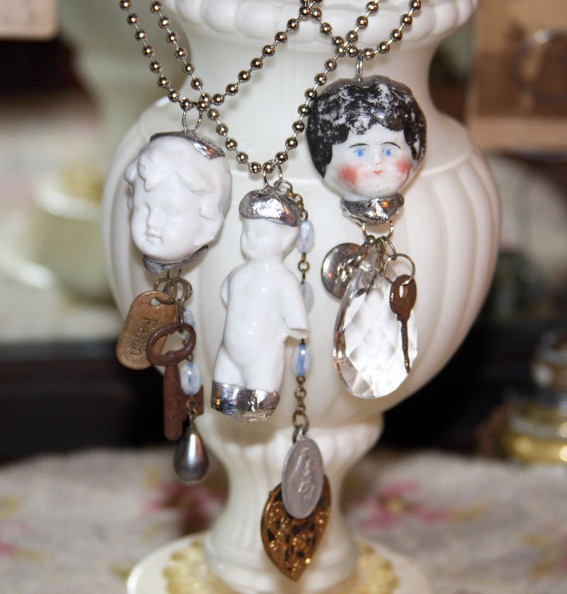 ALL HEART Repurposed Antique Charlotte Pendant