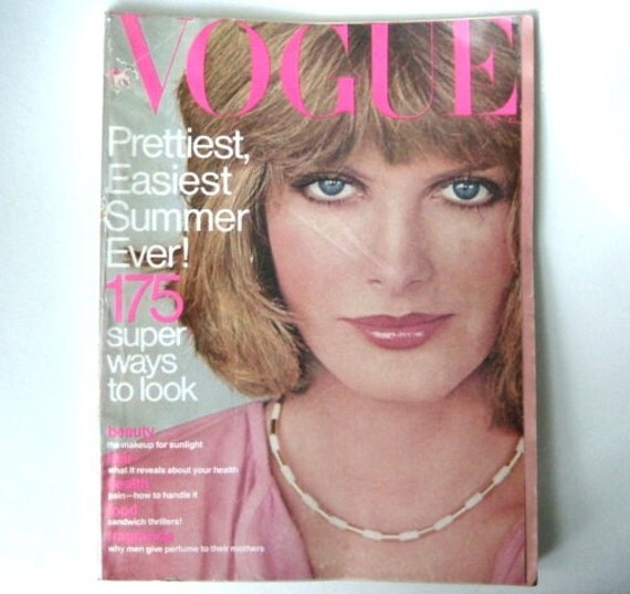 Vintage Vogue Magazine May 1976 1970s Fashion Mag Retro Summer Fashions 