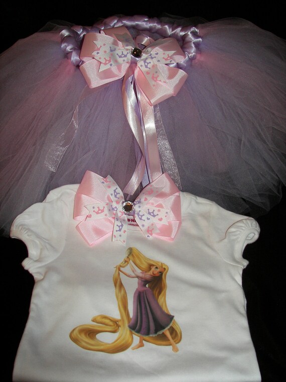 Rapunzel Tutu Set--Soft and Fluffy--Bling Can Be Added