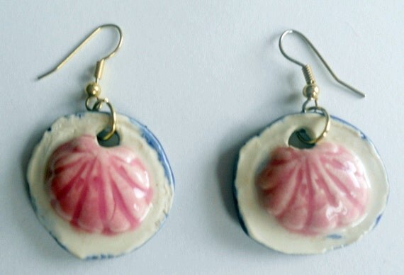 pink earrings