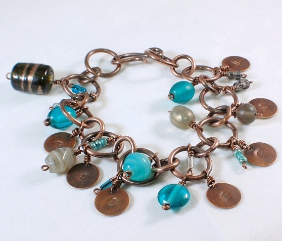 Charm Bracelet, Inspiration Bracelet, Word Believe Bracelet